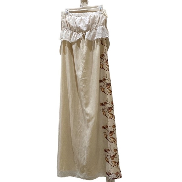 Elegant Strapless Cream Dress - Picture 7 of 15